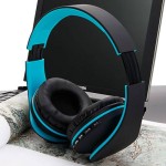 HY-811 Foldable FM Stereo MP3 Player Wired Bluetooth Headset Black Blue