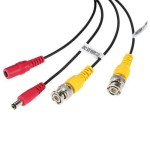 32ft(10m) BNC Video Power Siamese Cable for Surveillance Camera DVR Kit