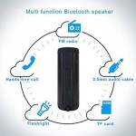 Portable waterproof speaker with flashlight support FM Radio TF Mp3 Player hands- speaker subwoofer sound speaker